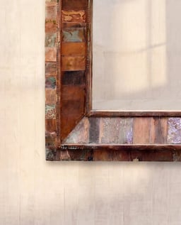 Reclaimed Wood Heavy Mirror Frame view