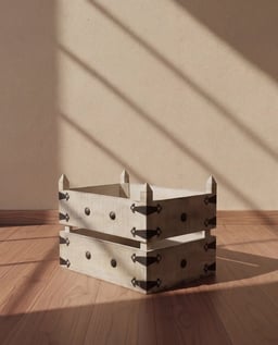Distress White Picket Planter, Cellar view