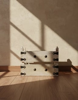 Distress White Picket Planter, Cellar view