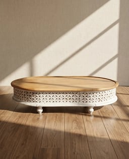Wooden Carved Center Table view