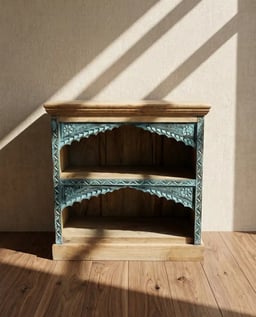Traditional Style Wooden Book Shelf or Rack view