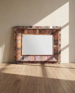 Reclaimed Wood Heavy Mirror Frame view