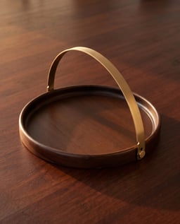 Brass Band Round Tray view