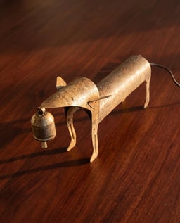 Dog Bell Lamp view