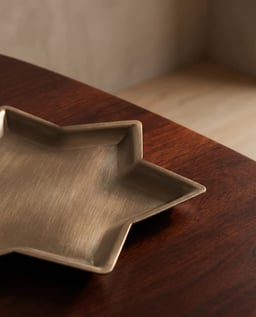 8 Point Star Plate With Kalai Set of 4 view