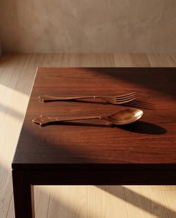 Crescent Spoon & Fork view