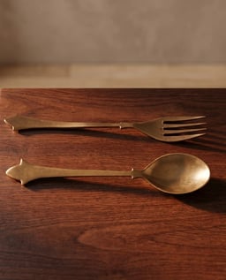 Crescent Spoon & Fork view