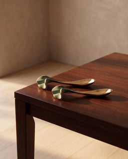 Ginko Brass Spoon Set of 2 view