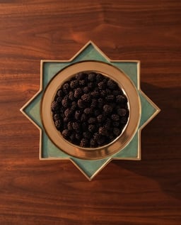 Zebrowski Star Pedestal Platter view