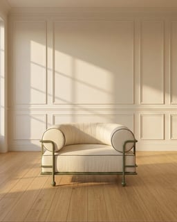 LINE & ARC Arm Chair view