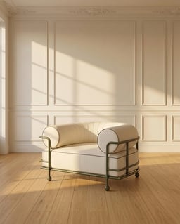 LINE & ARC Arm Chair view